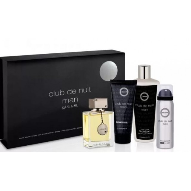 ARMAF Club De Nuit Man SET: EDT 105ml + deo spray 50ml + shower gel 100ml + shampoo 250ml